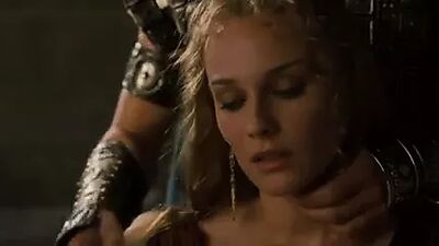Diane Kruger Rose Byrne - Трой необрезанные секс сцены HD