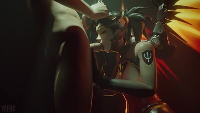 (Sound)Devil Mercy blowjob [Overwatch;Porn;Hentai;Anal;R34;SFM;порно;секс;овервотч]