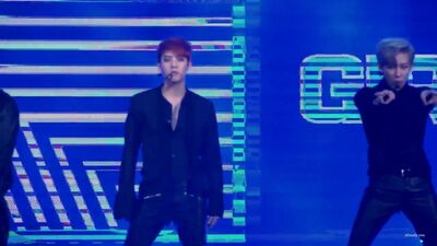 [FANCAM] 29.12.2016: Минхёк, Ёнджэ, БэмБэм и Минхёк (Monsta X) - Bad Girl Good Girl (Фокус на Минхёка) @ KBS Gayo Daechukje