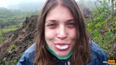 MihaNika69 (PornHub / I Jerking off my Guide in the Mountains - Public POV - Pulsating Cum Mouth) [2020, Russian, Public, 1080p]