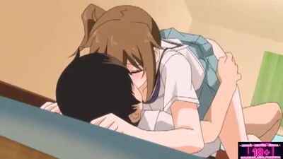 Аниме Хентай +18 порно мультик Сестра с подругой соблазнили брата пока родителей нету дома инцест без цензуры