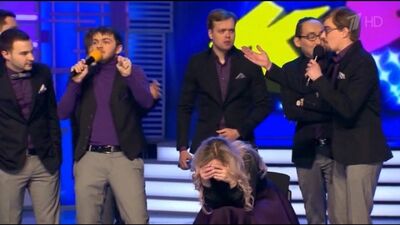 Сборная ГУУ и МИСиС - Приветствие (Высшая лига 2016. Третья 1/8 финала)