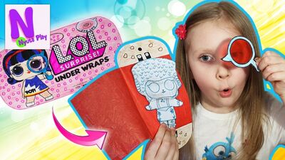 Бумажный сюрприз ЛОЛ ДЕКОДЕР 4 серия! LOL Surprise Under Wraps. Самодельный ЛОЛ Ай Спай. Nyuta Play