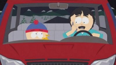 Южный парк Удалённая сцена в автомобиле