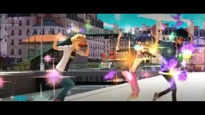 Маринетт,Адриан и Лука