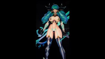 Трибьют спермы для попки - Gwen (Лига легенд)