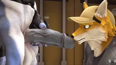 Pt. 2/2 3d yiff by Connivingrant furry porn Sex E621 Gay blowjob deepthroat Scalie shark fox
