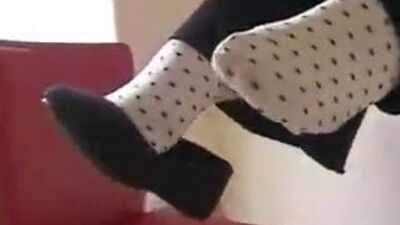 Vore носки и балетки в горошек