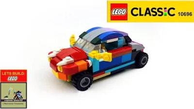 1965 Italian Car Fiat 500. How to build LEGO 10696. DIY. Building instruction. Tutorial.