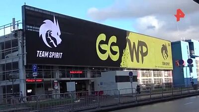 Во Внуково появился баннер в честь Team Spirit [NR]