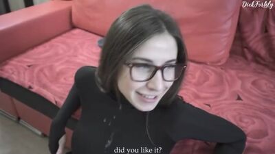 Трахнул русскую фитоняшку с вибратором внутри ( Парень девушку жену сестру спортсменку выебал в рот кончил обкончал в очках)