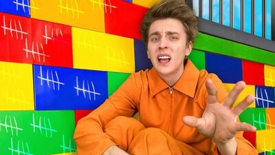 [A4] Заперли в ЛЕГО Тюрьме на 24 Часа... - Челлендж