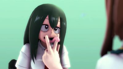 Персонаж: Asui Tsuyu - Вселенная: Boku no Hero Academia - Художник: greatm8 (hentai, хентай, sex, porno, boobs 18+)