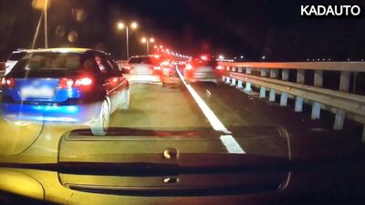 Обочечник снёс зеркало заднего вида. ДТП. Приморское кольцо. Калининград. 13.10.19