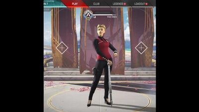 Loba in the clothes of Revenant human. This is just my version of the Loba skin which I would like... It's not real