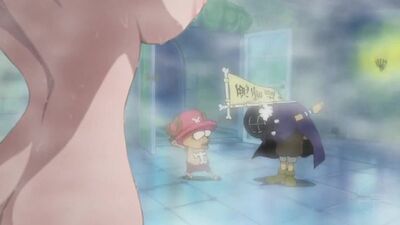 One Piece — Nami's Bathroom Scene (Nude Filter)