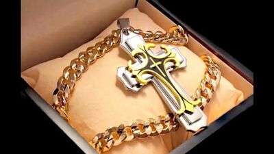 Комплект Dominik (КРЕСТ + ЦЕПОЧКА + БРАСЛЕТ + КОЛЬЦО)